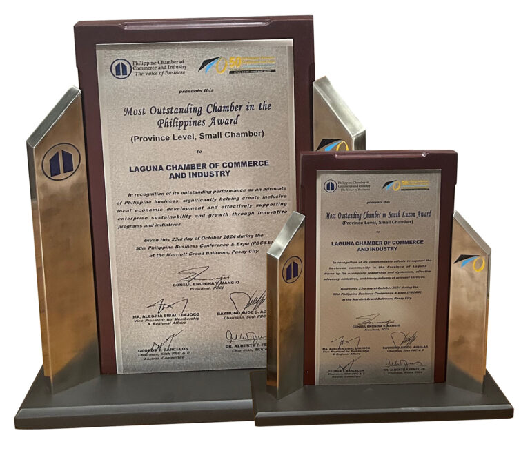 Asian Transmission Corporation | Powered By Asian Transmission Corporation’s Leadership:  Laguna Chamber of Commerce & Industry Bagged Double Victories