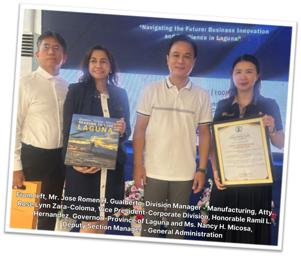 Asian Transmission Corporation | Asian Transmission Corporation Awarded For Excellence At Laguna Stakeholders Forum