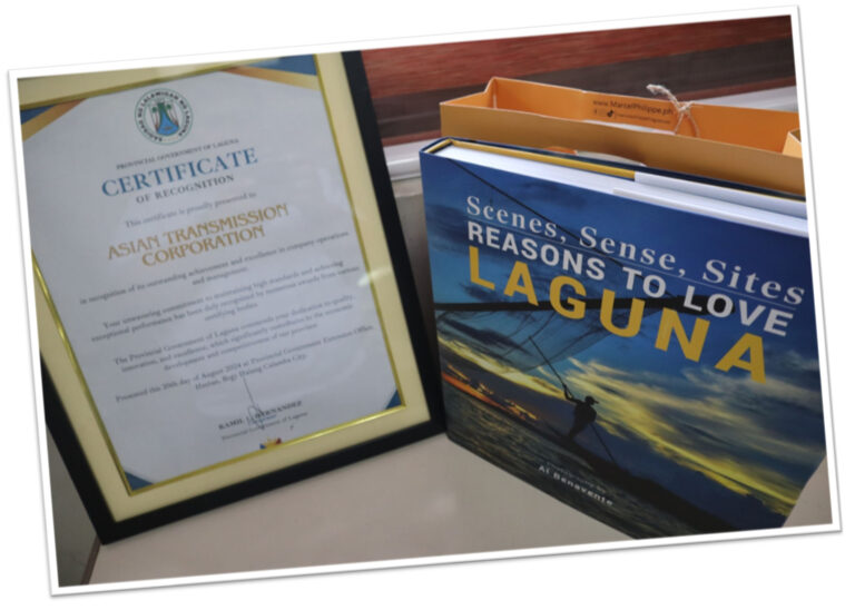 Asian Transmission Corporation | Asian Transmission Corporation Awarded For Excellence At Laguna Stakeholders Forum